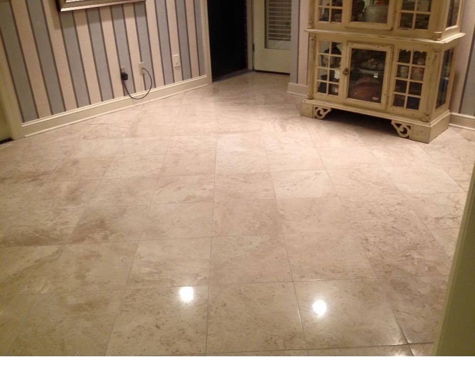Stone Floor After Polishing
